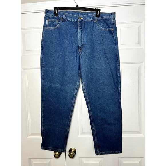 Carhartt Relaxed Fit Denim Blue Jeans Size 42 x 44 - Picture 1 of 7